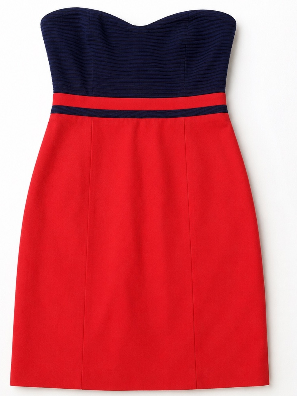 Urban Outfitters Strapless Colorblock Mini Dress Orange Blue Size Large